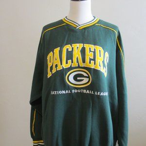 Green Bay Packers Lee Sport XL Sweatshirt NFL Pullover 55% Polyester 45% Cotton
